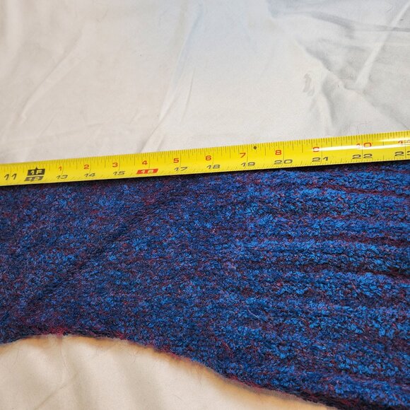 Womens Pow Wow Sweater Size Large L Full Front Zip Blue Bell Long Sleeve Unique - Picture 10 of 12